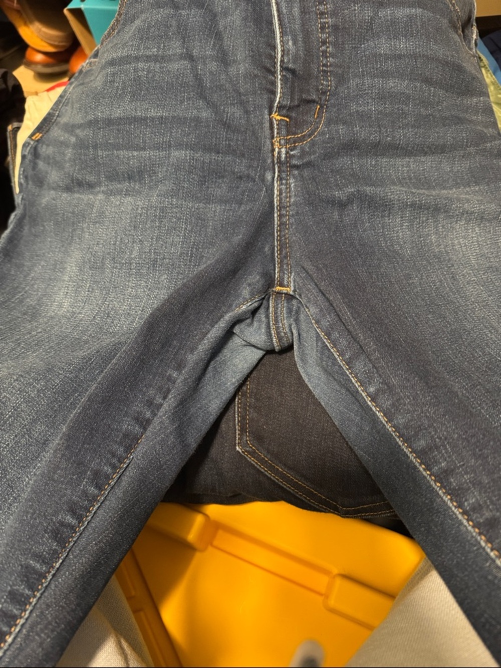 Madewell roadtripper medium was blue jeans size 33P petite - Picture 7 of 9